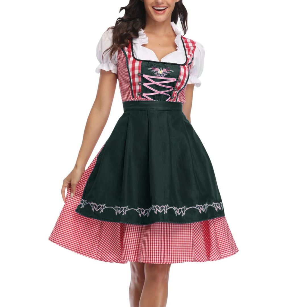 Olga Gingham Oktoberfest Dirndl Dress
