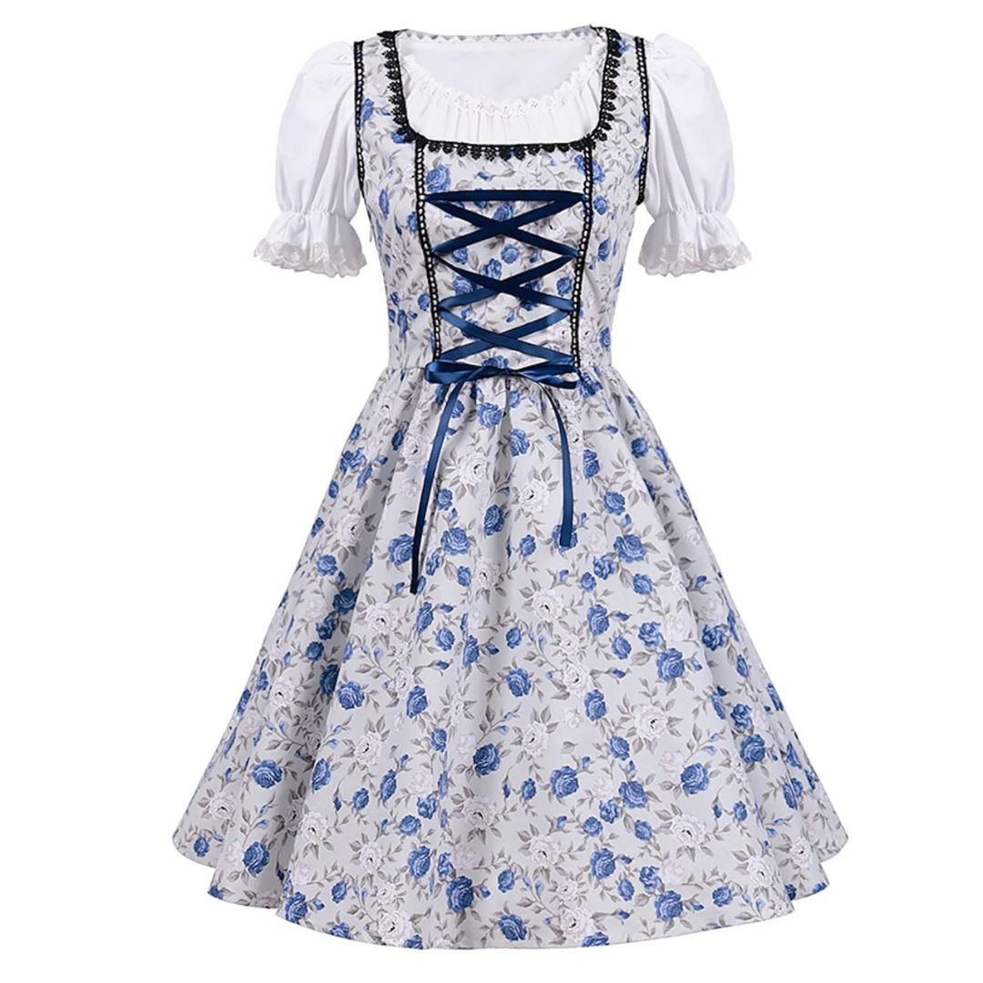 Selma Floral Oktoberfest Dirndl Dress
