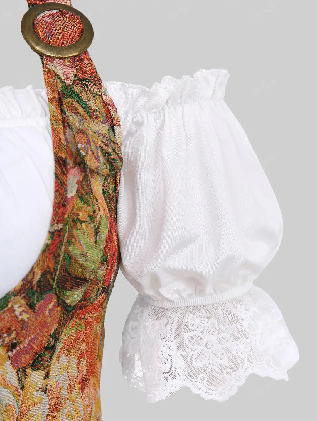 Gudrun Floral Corset Dirndl Blouse