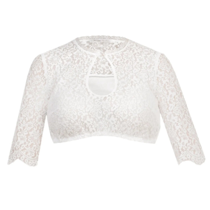 Kerstin Keyhole Trim Dirndl Blouse