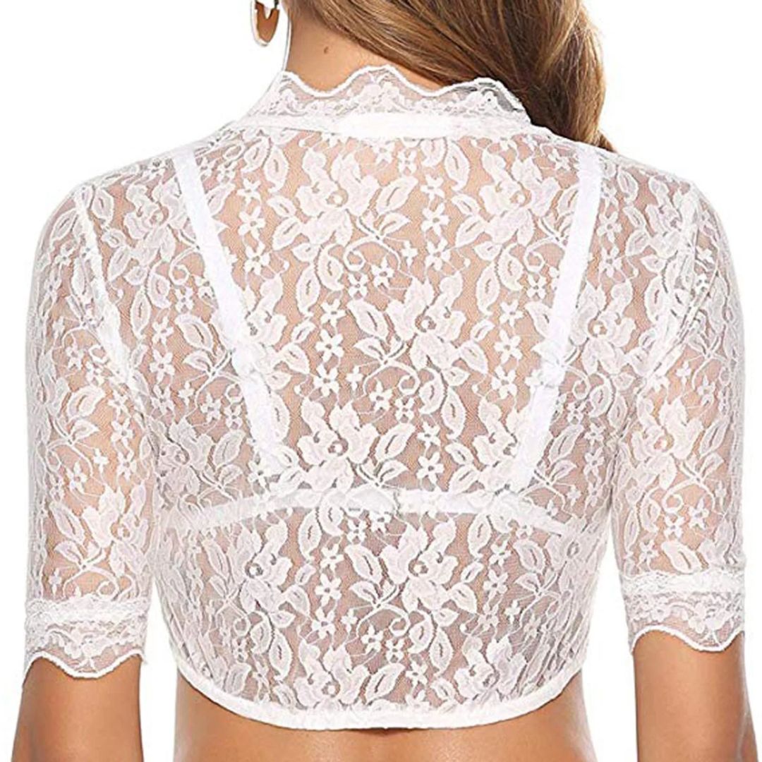 Wiebke Plunge Trim Dirndl Blouse