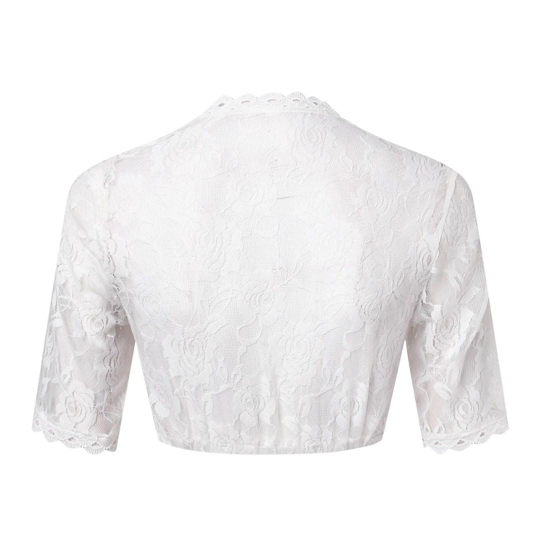 Larissa Scalloped Trim Dirndl Blouse