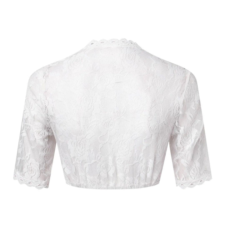 Larissa Scalloped Trim Dirndl Blouse