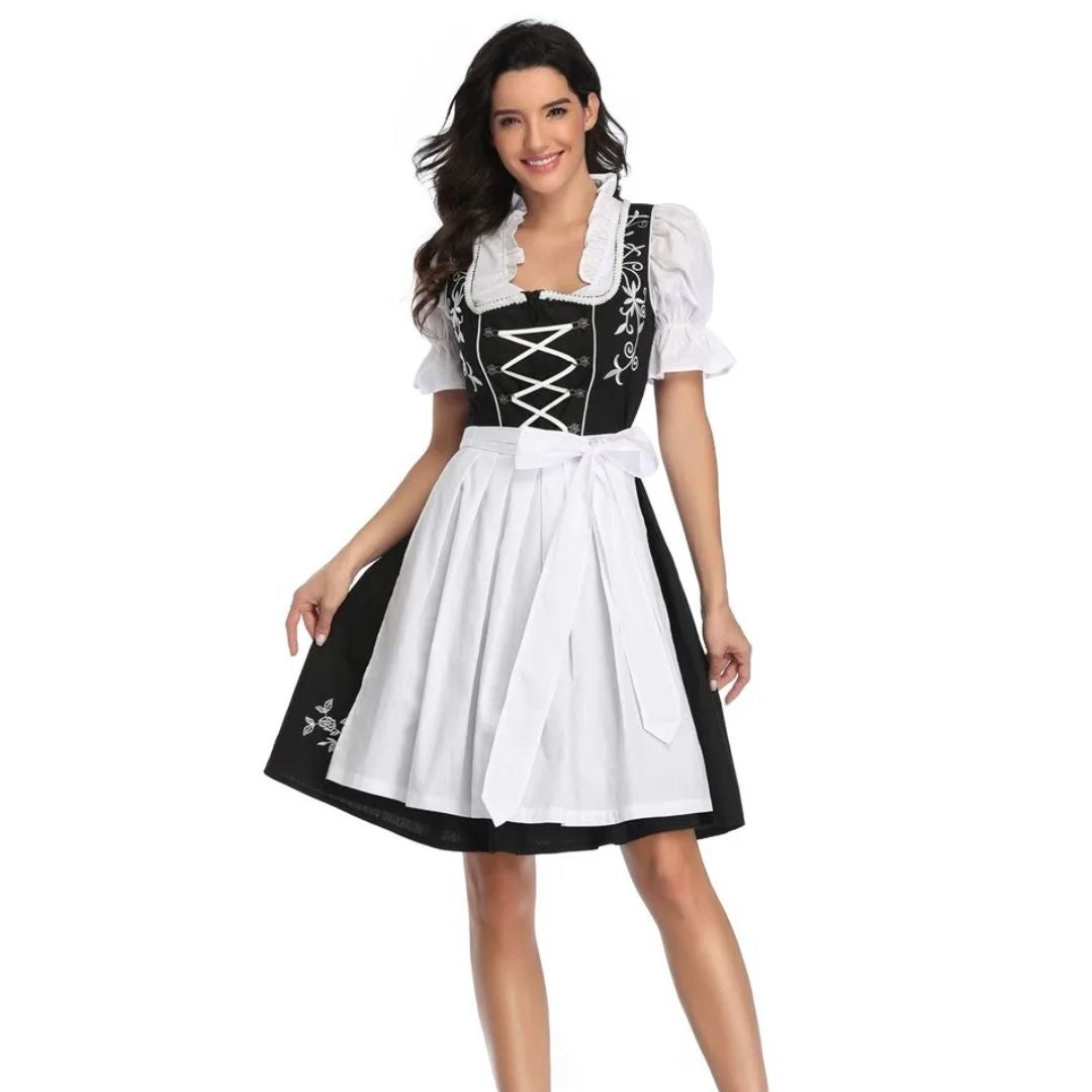 Norina Embroidered Oktoberfest Dirndl Dress