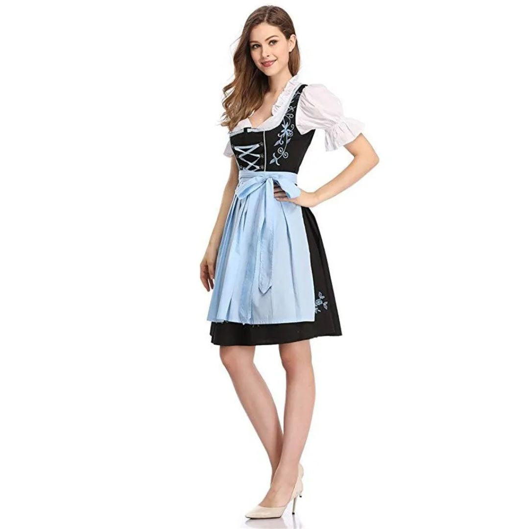 Norina Embroidered Oktoberfest Dirndl Dress