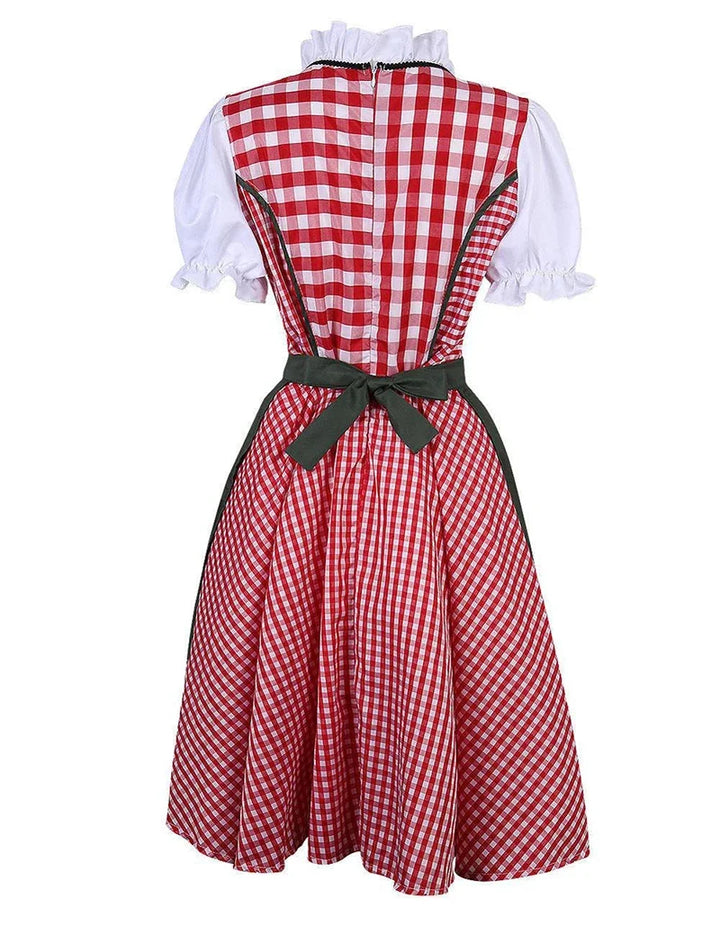 Rosina Tie-Front Midi Dirndl Dress