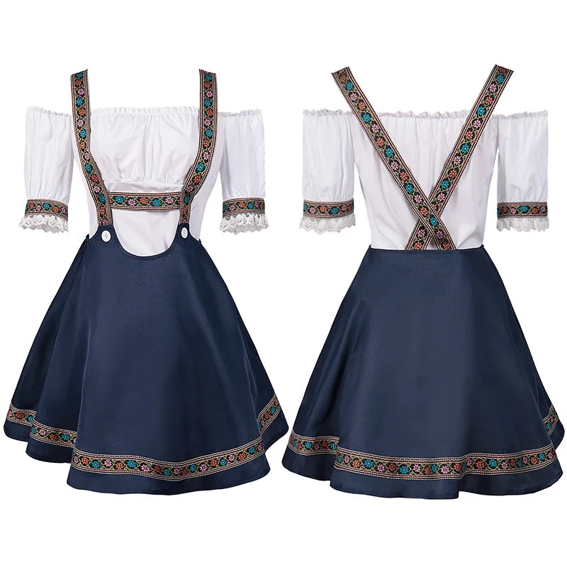 Frieda Embroidered Strap Oktoberfest Dirndl Dress Set
