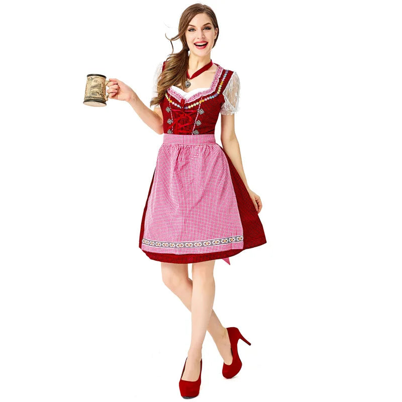 Sonja Embroidered Apron Dirndl Dress