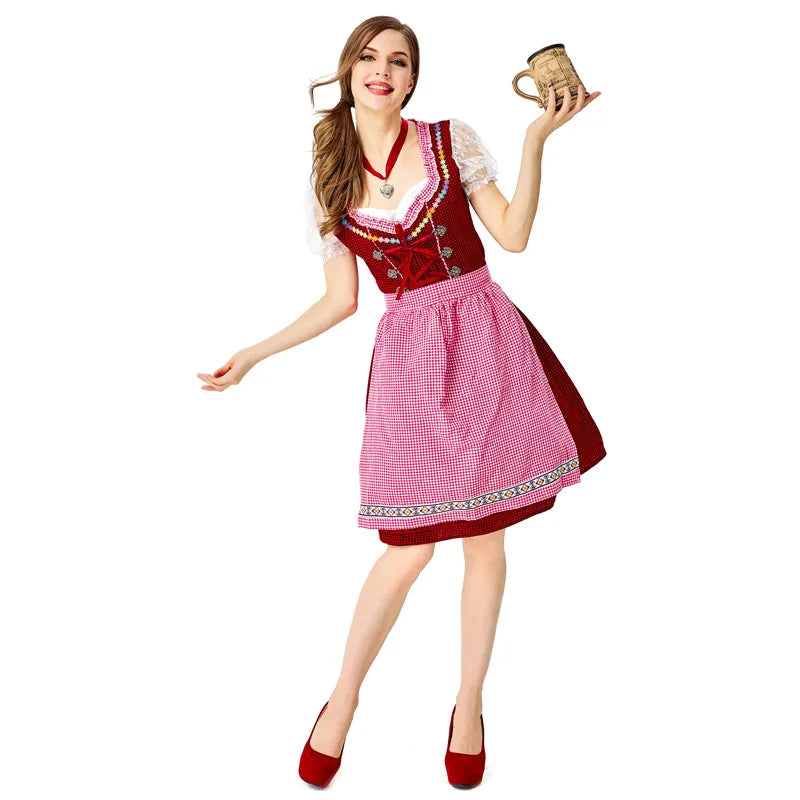 Sonja Embroidered Apron Dirndl Dress