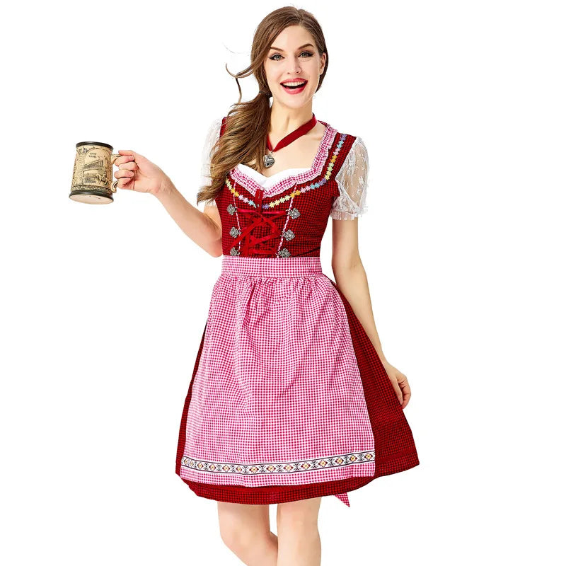 Sonja Embroidered Apron Dirndl Dress