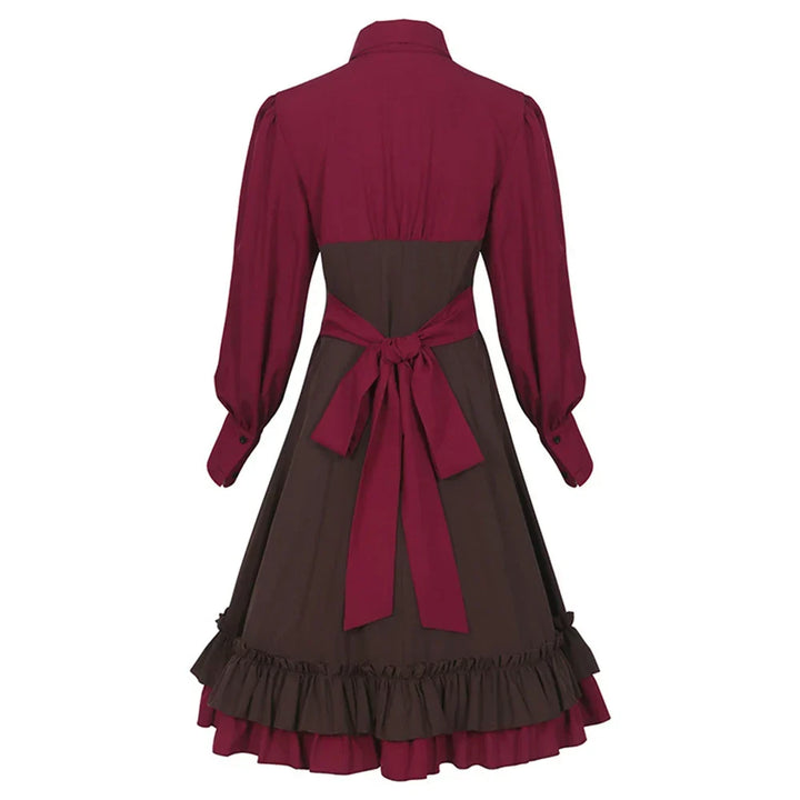 Jutta Ruffle Button Mini Dress