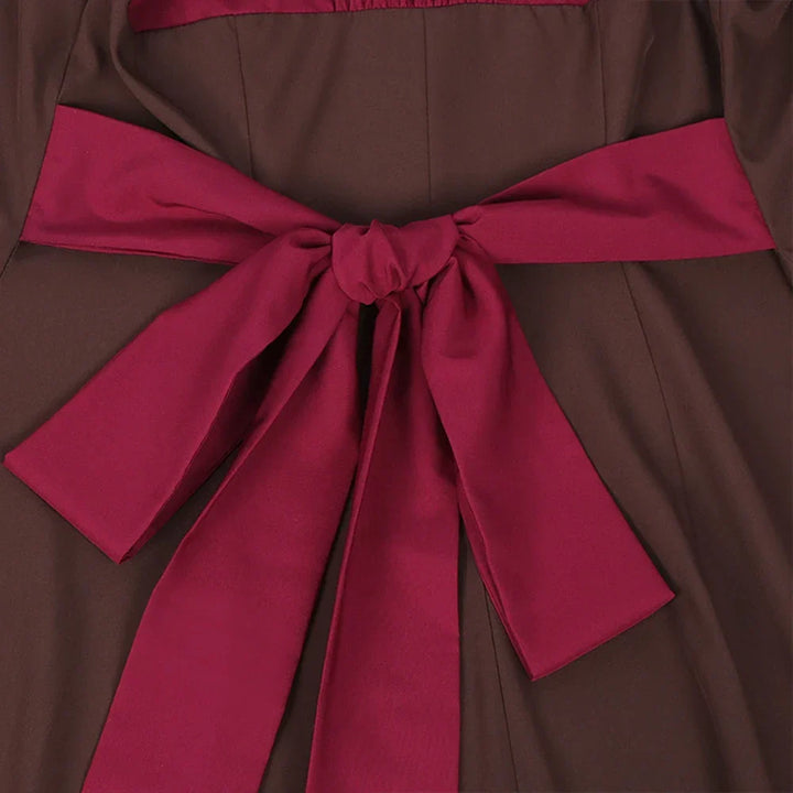 Jutta Ruffle Button Mini Dress