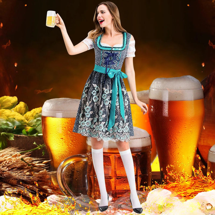 Ramona Embroidered Oktoberfest Dirndl Dress