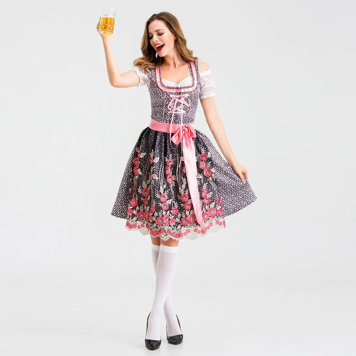 Ulla Front-Tie Mini Dirndl Dress
