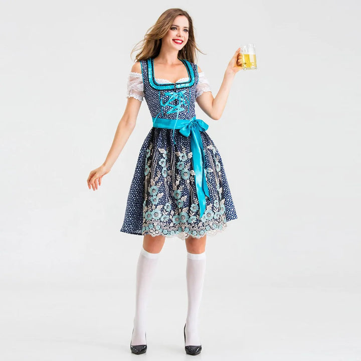 Ulla Front-Tie Mini Dirndl Dress
