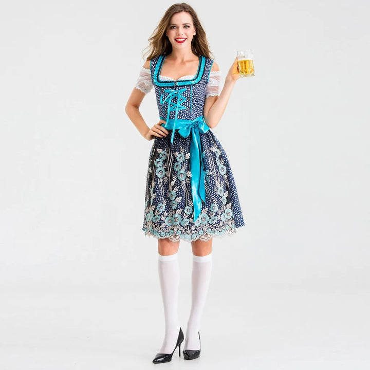 Ulla Front-Tie Mini Dirndl Dress