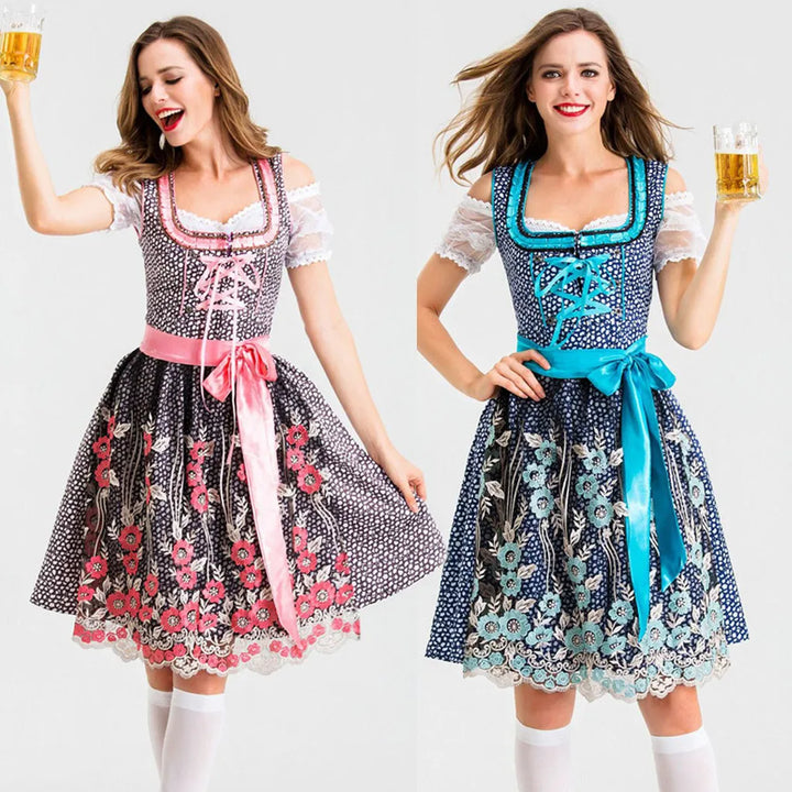 Ulla Front-Tie Mini Dirndl Dress