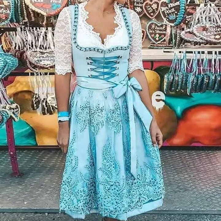 Jana Bow Apron Dirndl Dress