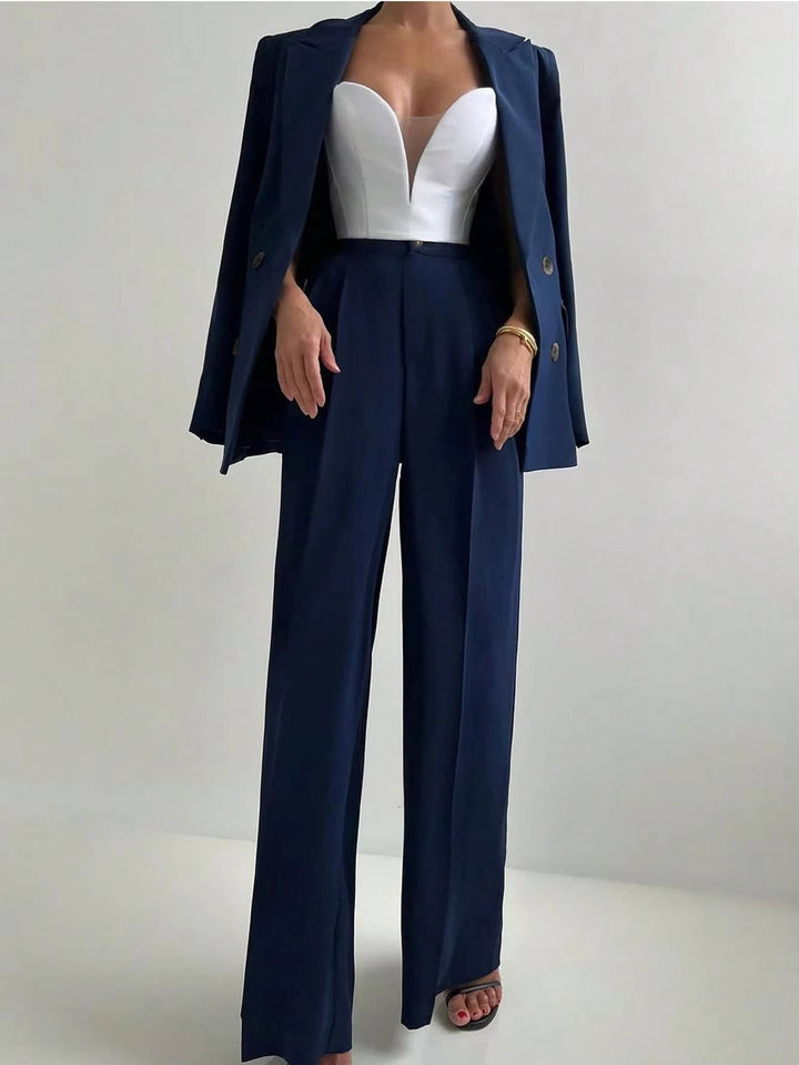 Verena Tailored Blazer & Wide Leg Trouser Set