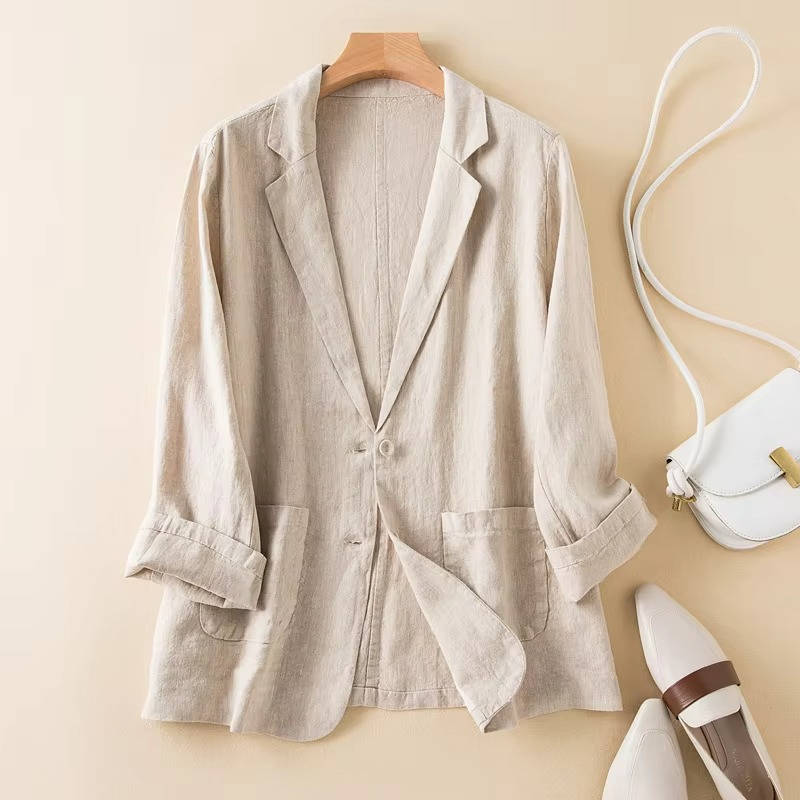 Raisa Relaxed Three Quarter Sleeve Blazer