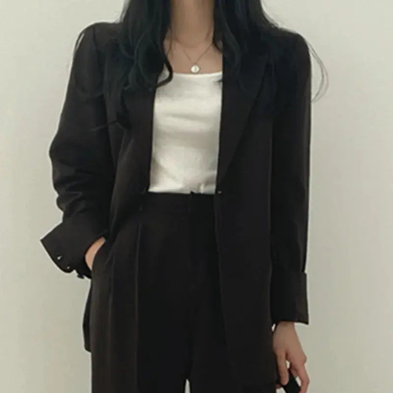 Katherine Essential Tailored Blazer & Wide-Leg Trouser Set
