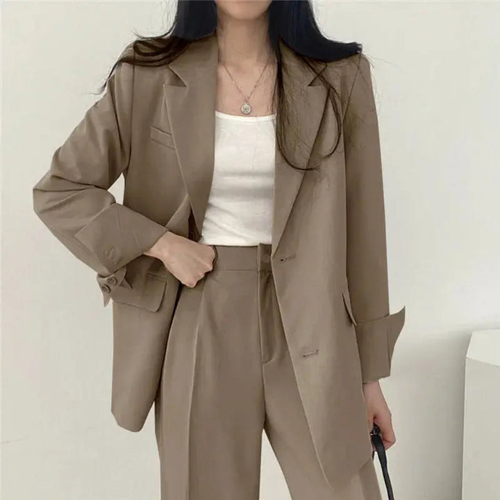 Katherine Essential Tailored Blazer & Wide-Leg Trouser Set
