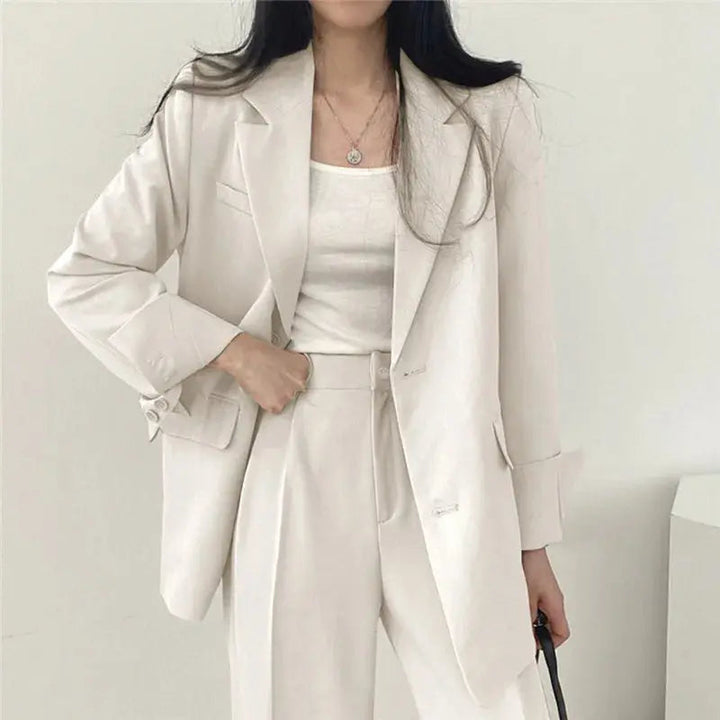 Katherine Essential Tailored Blazer & Wide-Leg Trouser Set
