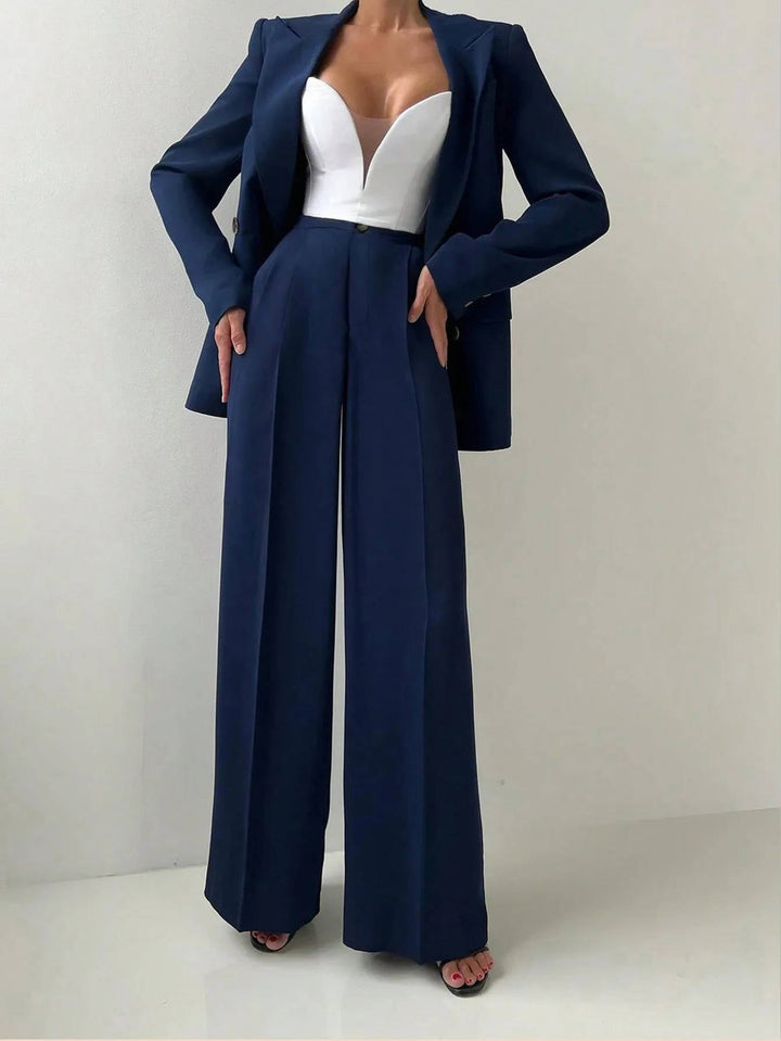 Verena Tailored Blazer & Wide Leg Trouser Set