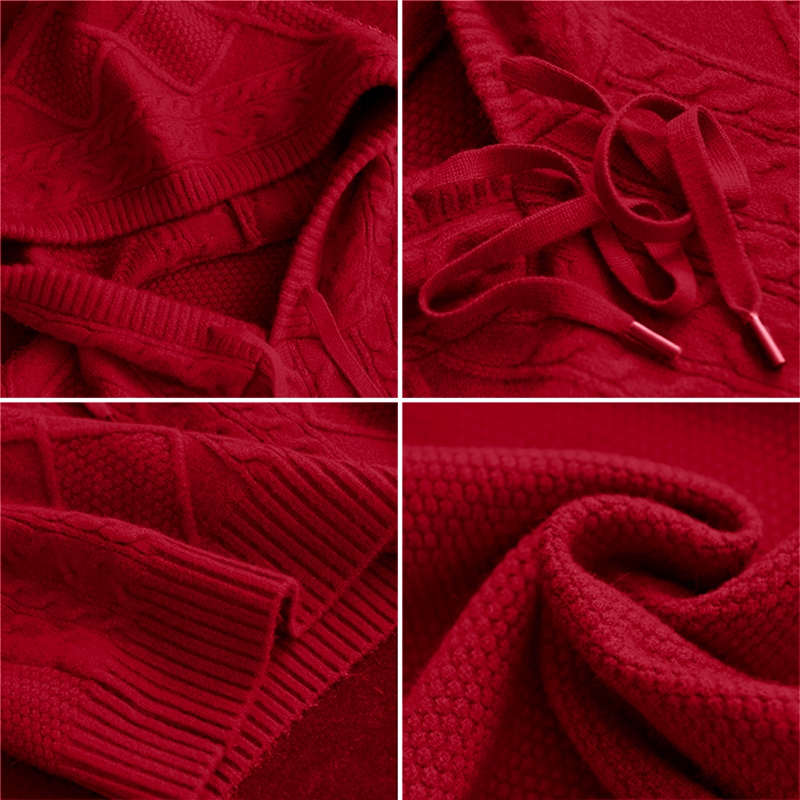 Thalia Cable Hooded Sweater
