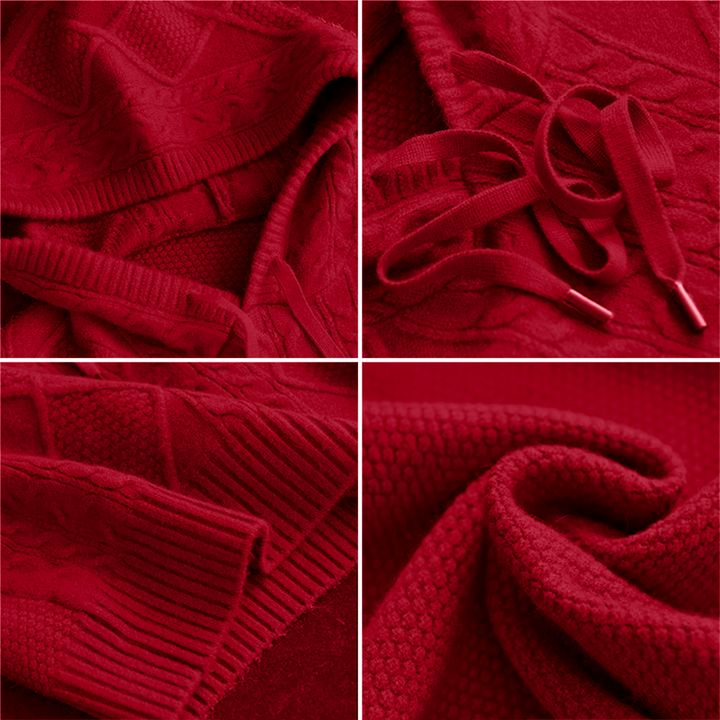Thalia Cable Hooded Sweater