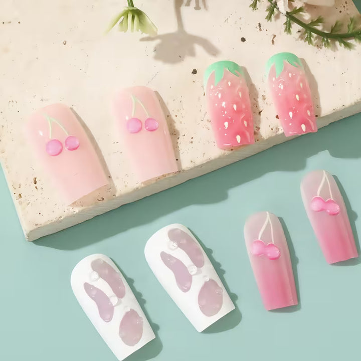 Berry Bloom Press-On Nails