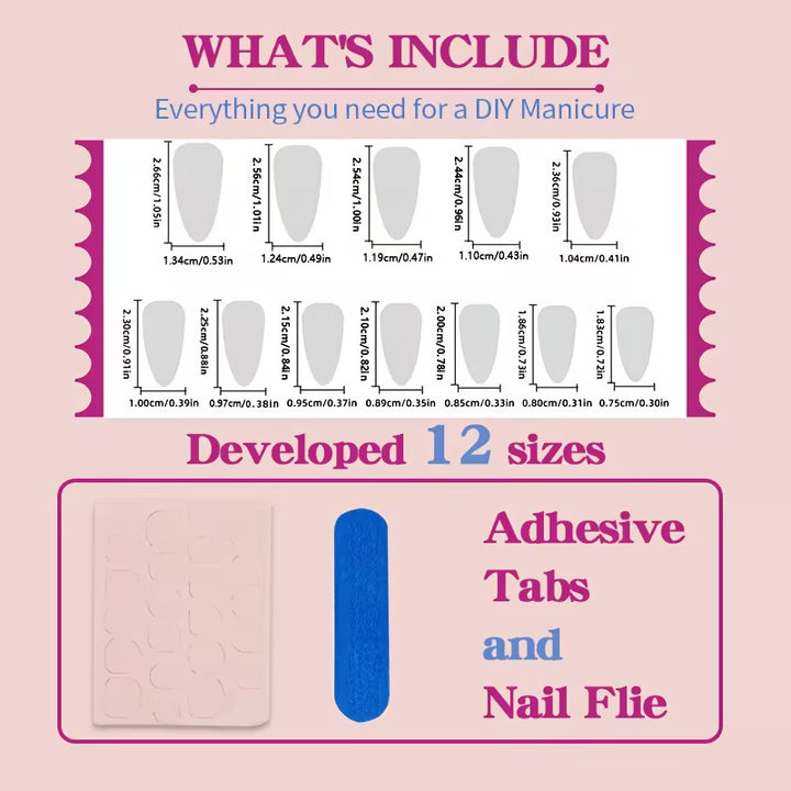 Midnight Bow Press-On Nails