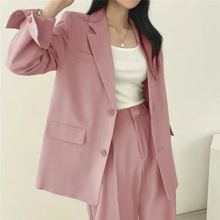 Katherine Essential Tailored Blazer & Wide-Leg Trouser Set