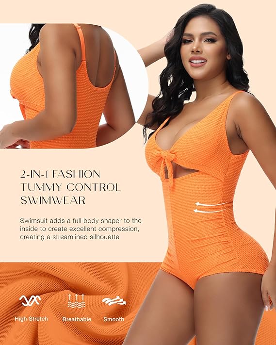 Brielle Tummy Control One-Piece Swimsuit