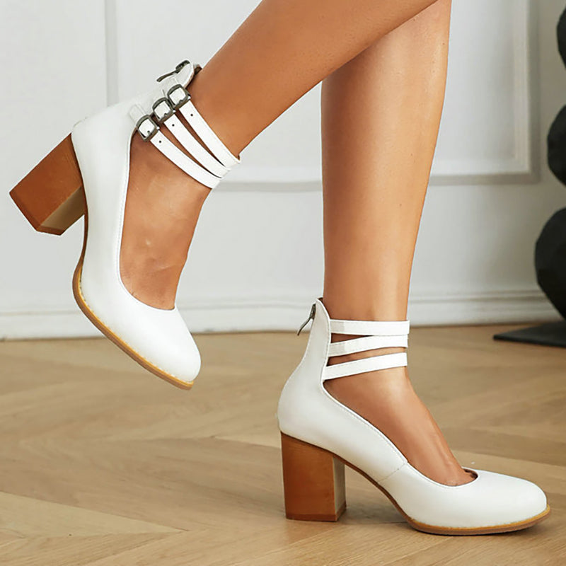 Casilda Aspen Strap Block Heel Booties