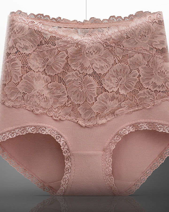 Beth Floral High Waist Brief Panties