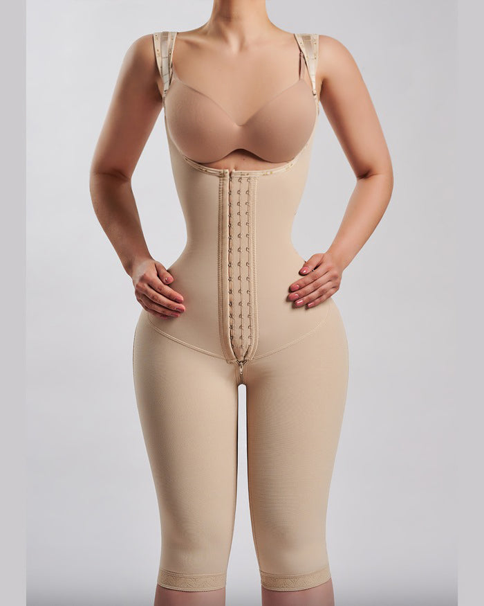Liberty Open-Bust Contour Shapewear Jumpsuit