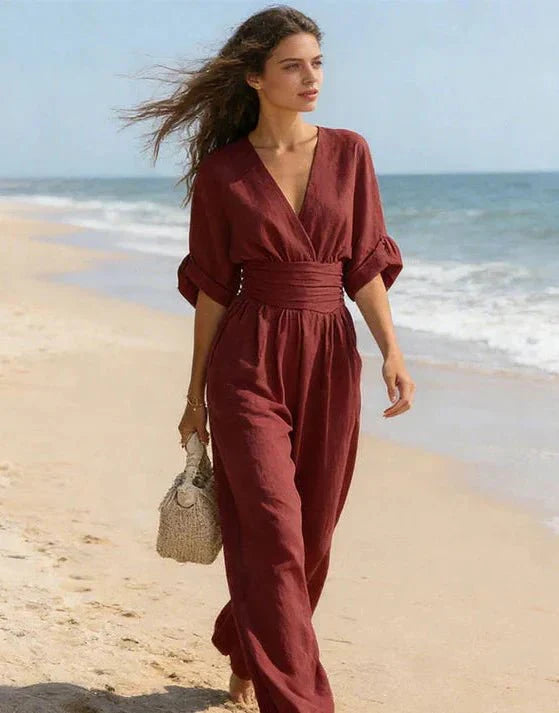 Mila Gathered Waist Maxi Dress