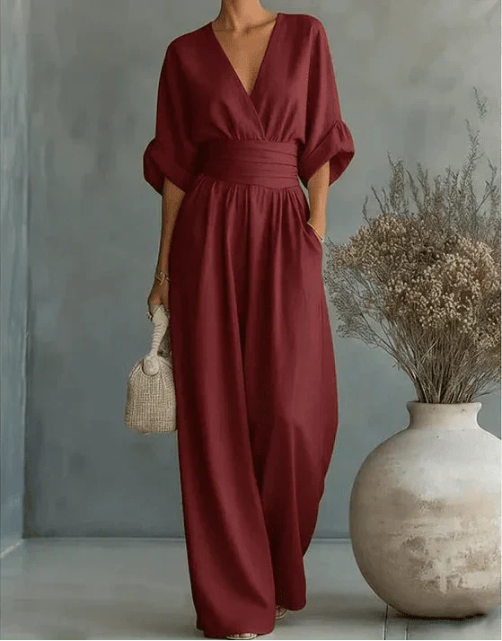 Mila Gathered Waist Maxi Dress