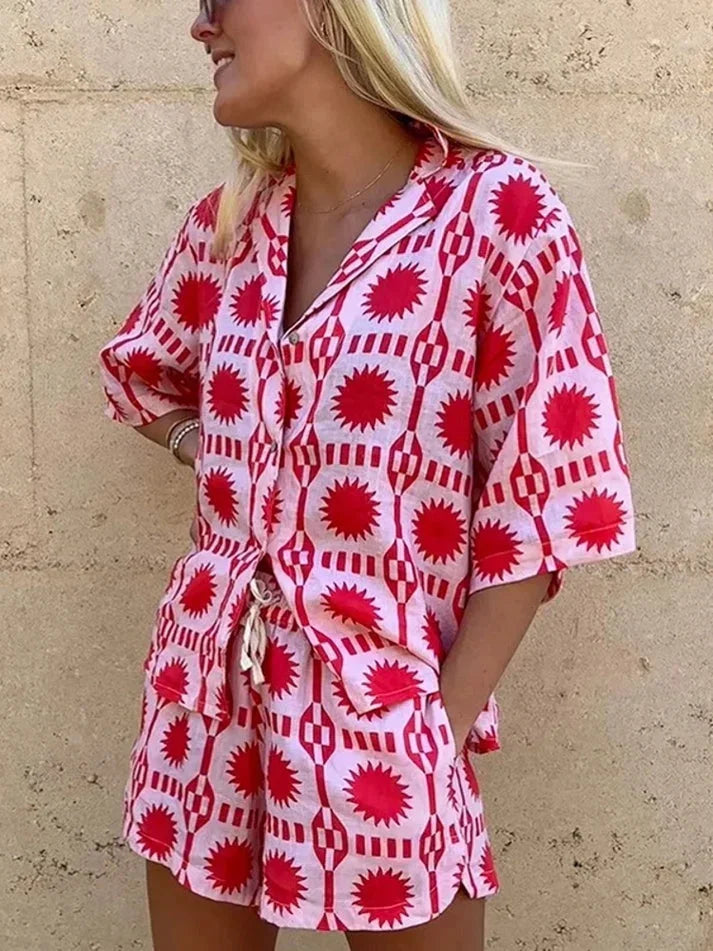 Alina Printed Lounge Set