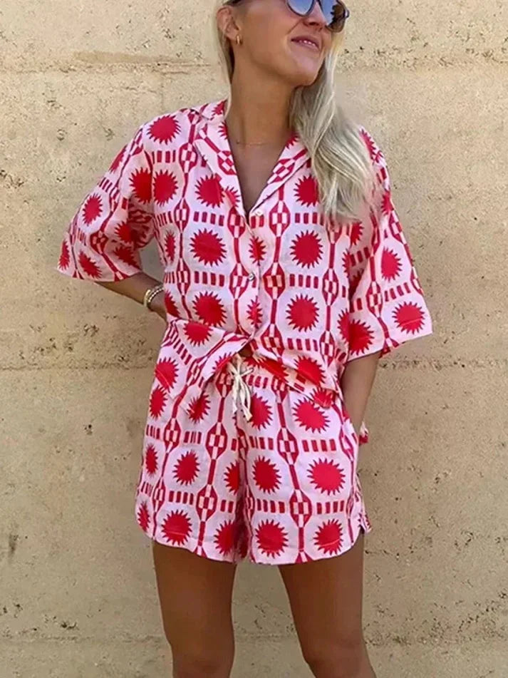 Alina Printed Lounge Set