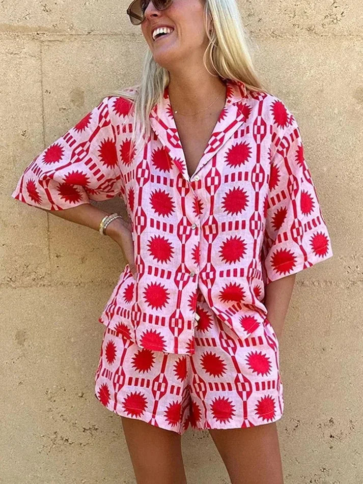 Alina Printed Lounge Set