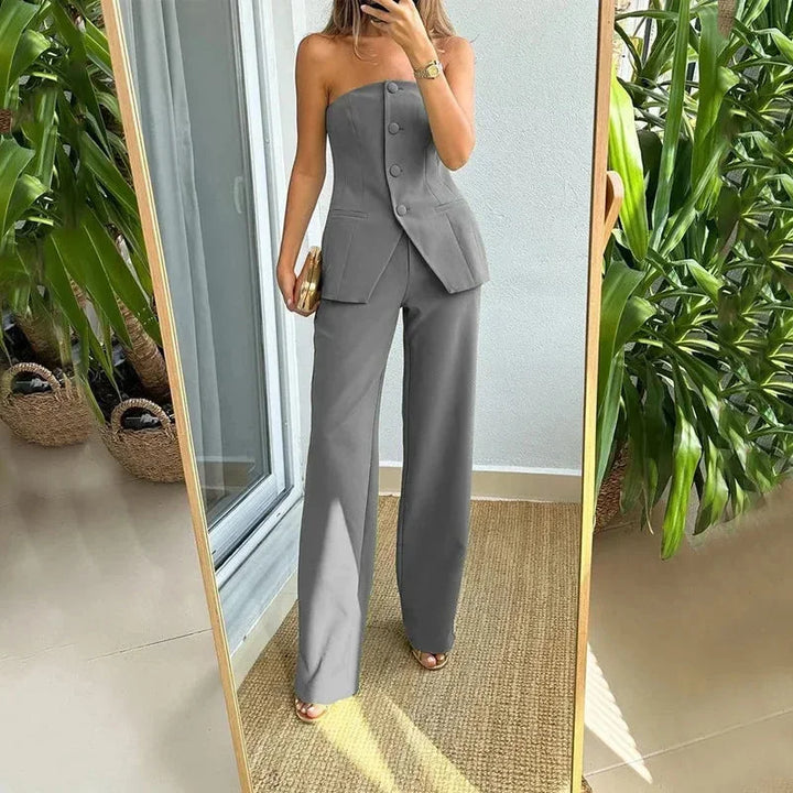 Valeria Strapless Tailored Jumpsuit