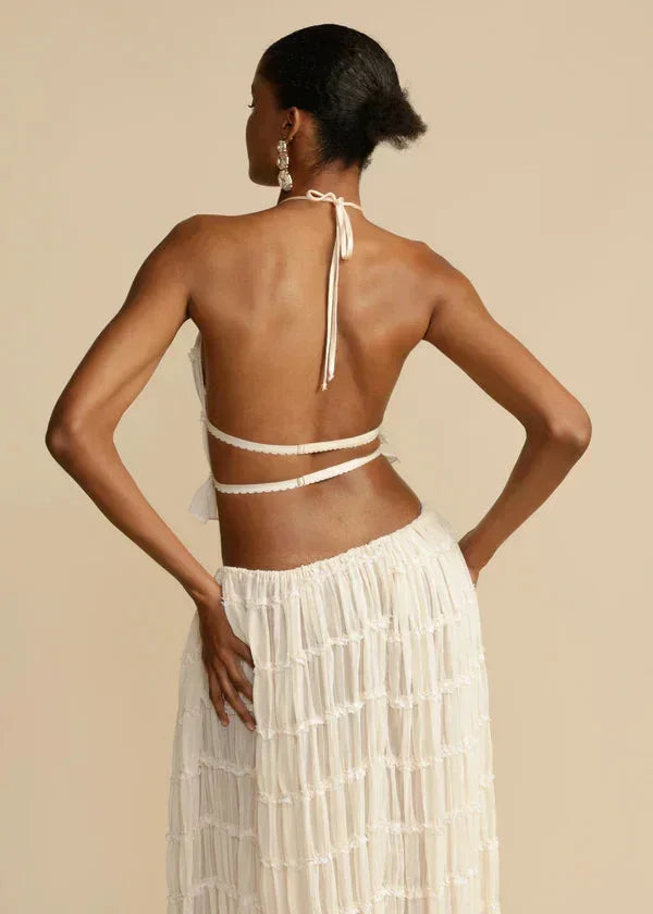 Camille Ruffle Skirt Set – Sculpted Two-Piece