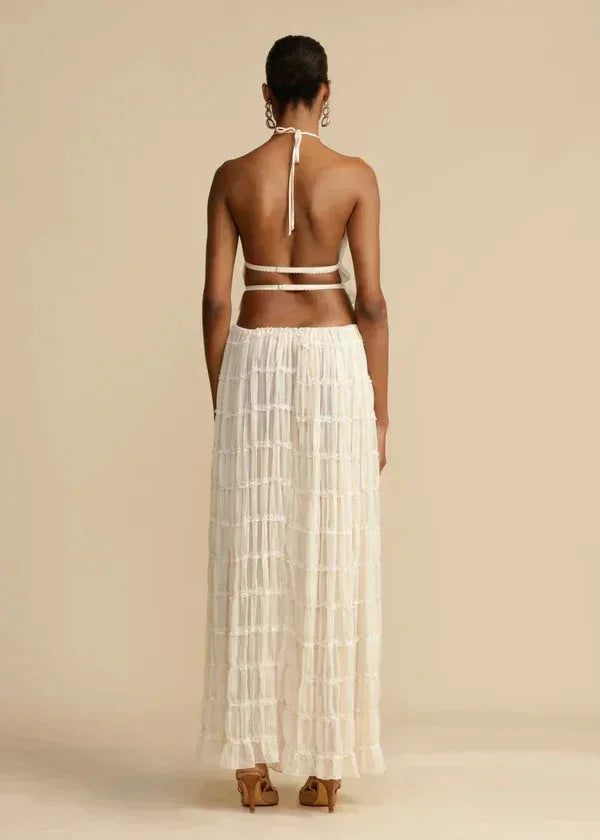 Camille Ruffle Skirt Set – Sculpted Two-Piece