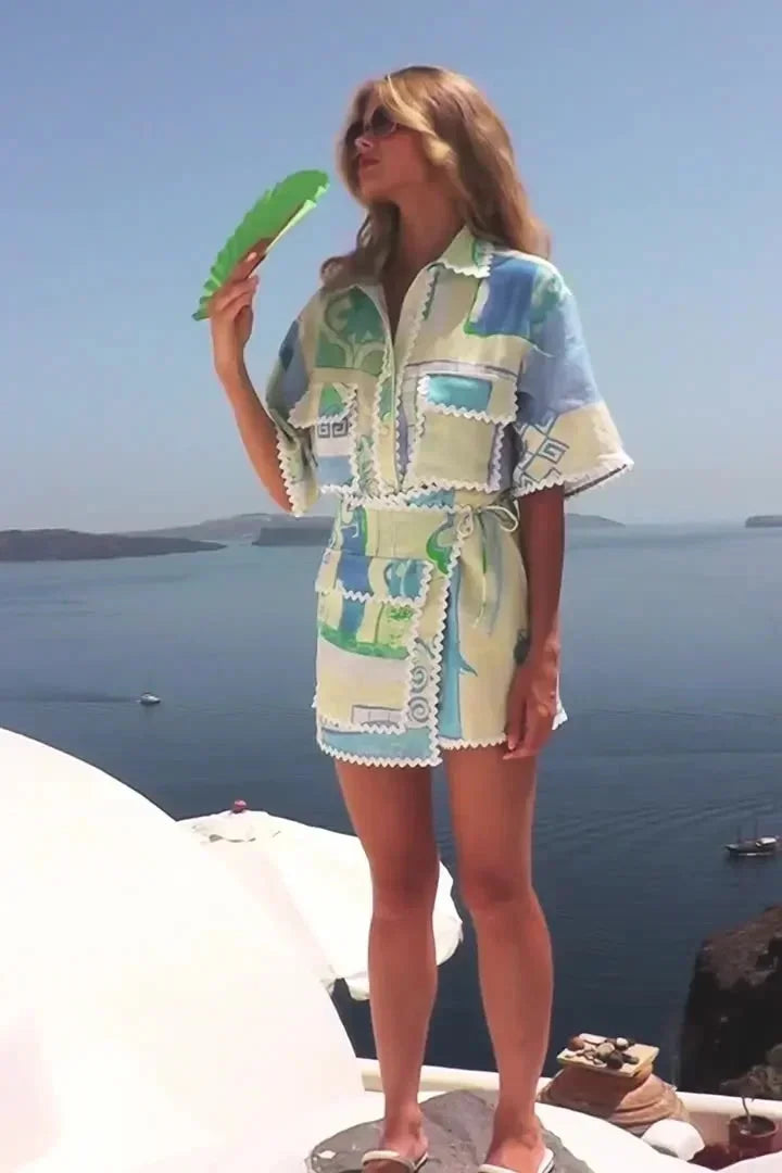 Azelie Printed Resort Romper
