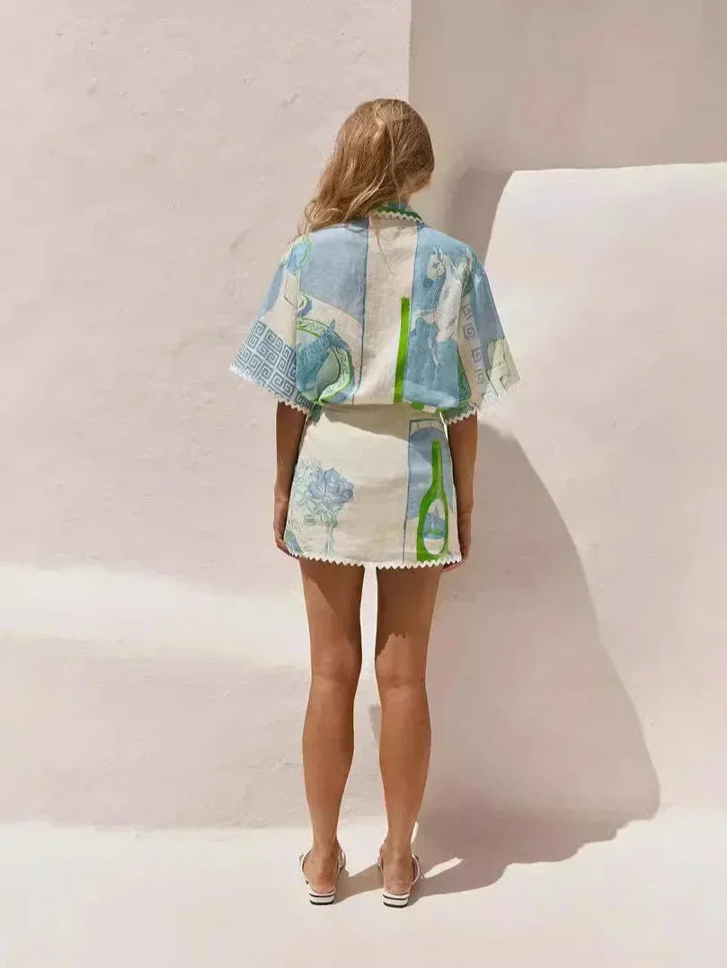 Azelie Printed Resort Romper