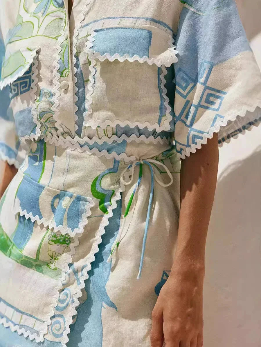 Azelie Printed Resort Romper