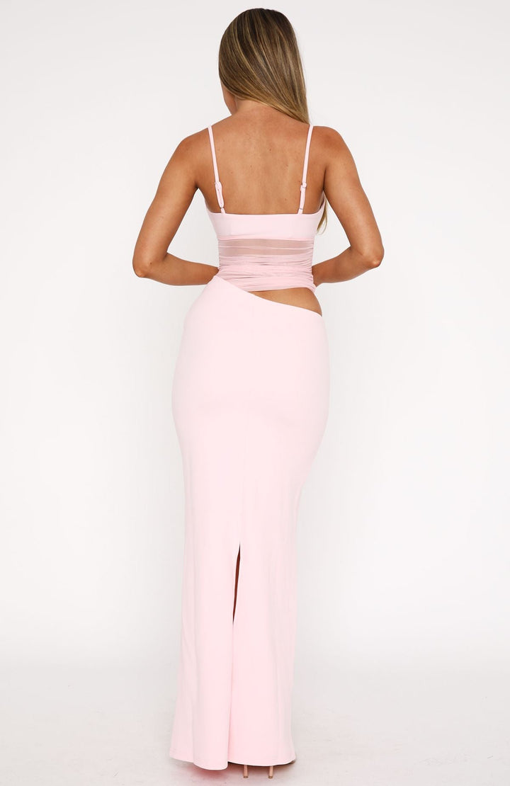 Harper Sheer Panel Cutout Maxi Dress
