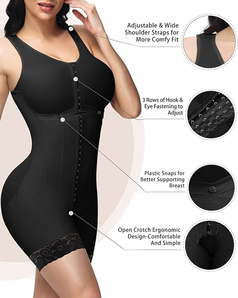 Melody Zip Front Contour Shapewear Bodysuit